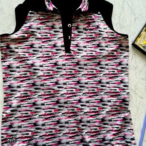 Sleeveless golf top